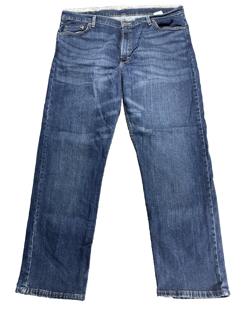 Wrangler Jeans Mens Straight Leg 42X32 Relaxed Fit Medium Wash Denim 5 Pockets